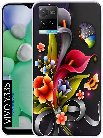 Back Cover for Vivo Y33s Vivo Y33s Back Cover Multicolor Dual Protection Silicon Pack of 1