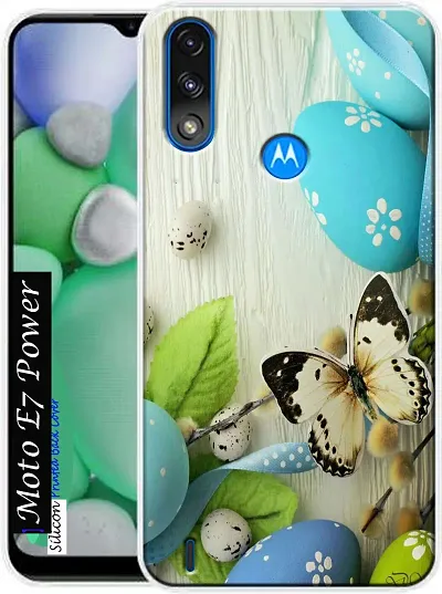 Back Cover for Motorola E7 Power Moto E7 Power Back Cover Multicolor Dual Protection Silicon Pack of 1