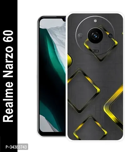 Back Cover for Realme Narzo 60 Green Black Flexible Silicon Pack of 1-thumb0