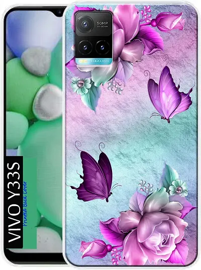 Back Cover for Vivo Y33s Vivo Y33s Back Cover Multicolor Dual Protection Silicon Pack of 1