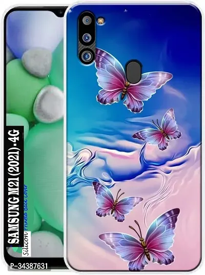 Back Cover for Samsung M21 2021 4G Samsung Galaxy M21 2021 Multicolor Dual Protection Silicon Pack of 1-thumb0