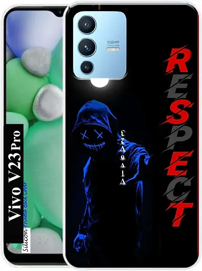 Back Cover for Vivo V23Pro Vivo V23 Pro Back Cover Blue Black Silicon Pack of 1