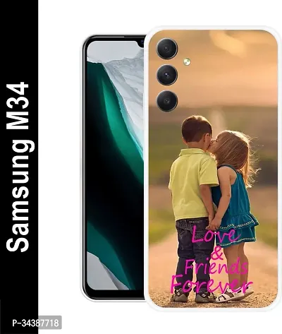 Back Cover for Samsung Galaxy M34 5G Samsung M34 5G Back Cover Multicolor Flexible Silicon Pack of 1