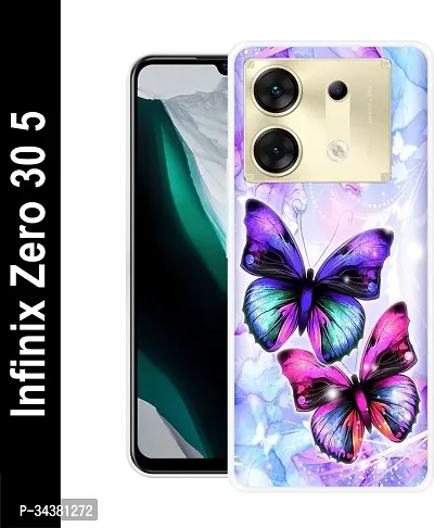 Back Cover for Infinix Zero 30 5G Back Cover Multicolor Flexible Silicon Pack of 1-thumb0