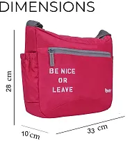 Stylish Polyester Pink Printed Cross Body Sling Bag For Unisex-thumb4