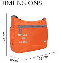 Stylish Polyester Orange Printed Cross Body Sling Bag For Unisex-thumb4