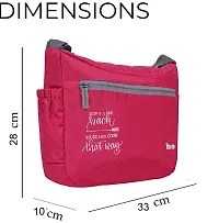 Stylish Polyester Pink Printed Cross Body Sling Bag For Unisex-thumb4