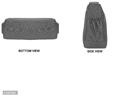 Stylish Polyester Grey Printed Cross Body Sling Bag For Unisex-thumb3