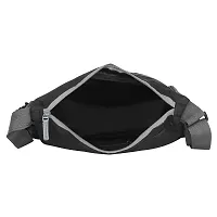 Stylish Polyester Black  Printed Cross Body Sling Bag For Unisex-thumb3