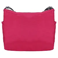 Stylish Polyester Pink Printed Cross Body Sling Bag For Unisex-thumb1