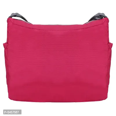 Stylish Polyester Pink Printed Cross Body Sling Bag For Unisex-thumb2