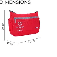 Stylish Polyester Red Printed Cross Body Sling Bag For Unisex-thumb3