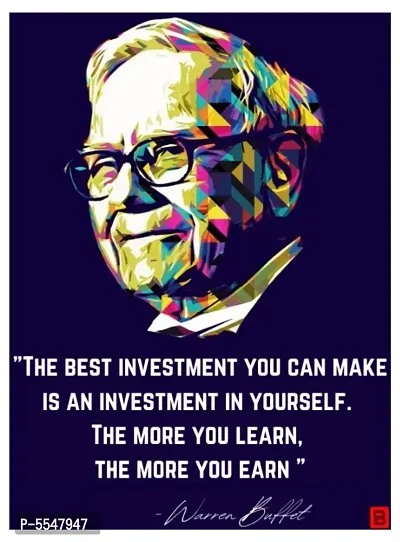 Warren Buffet Motivation Quotes Poster-thumb0