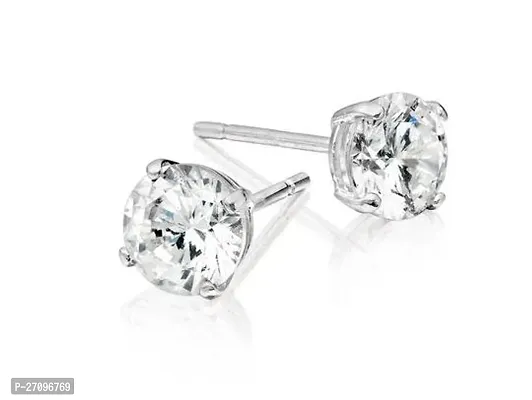 Cubic Zircon Stud Earrings 4MM for Man/Kids/Girl  Women-thumb0