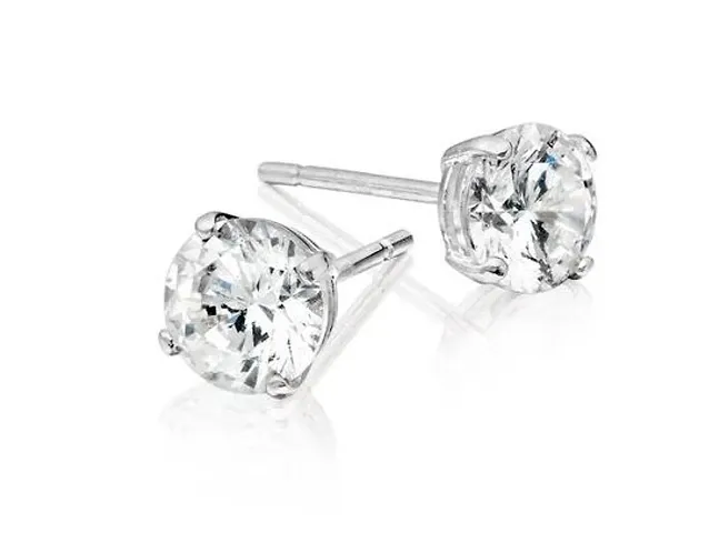 Cubic Zircon Stud Earrings 4MM for Man/Kids/Girl Women