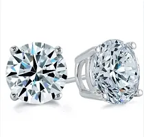 Cubic Zircon Stud Earrings 4MM for Man/Kids/Girl  Women-thumb1