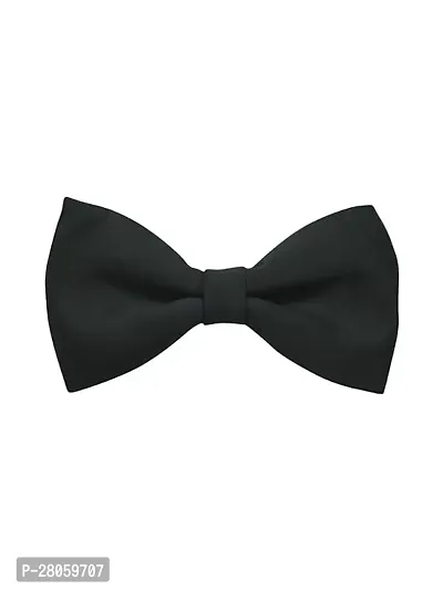 MEN SATIN BLACK BOWTIE 12pc-thumb2