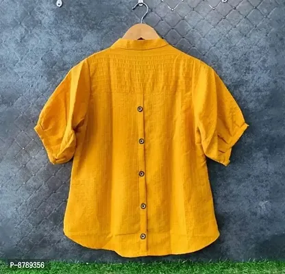 Attractive Polyester Back button Trendy Top For Women-thumb2