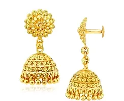 AV GOLD PLATED JHUMKA EARRING-thumb1