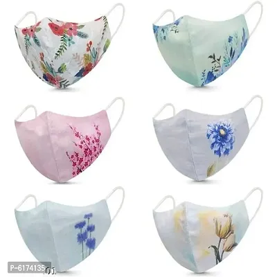 WOMEN FLORAL PRINTED MASK-thumb0