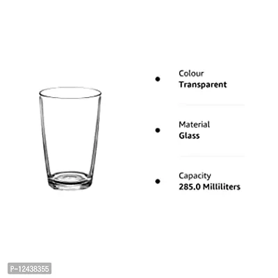 Stylish Fancy Transparent Water Glass 180 Ml-thumb0