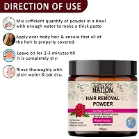 Mensonation Hair Removal Powder for removing Hairs  D Tanning for Legs, Forearms,Chest, Back Rose Flavour 100 Gms (pck 1 )-thumb1