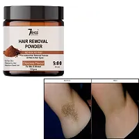 7Rings Botanics Hair Removal Powder for removing Hairs  D Tanning for Legs, Forearms,Chest, Back Chocolate Flavour Back 100 Gms (pck 2 )-thumb1