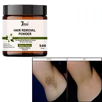 7Rings Botanics Hair Removal Powder for removing Hairs  D Tanning for Legs, Forearms,Chest, Back Mogra Flavour Back 100 Gms (pck 2 )-thumb1