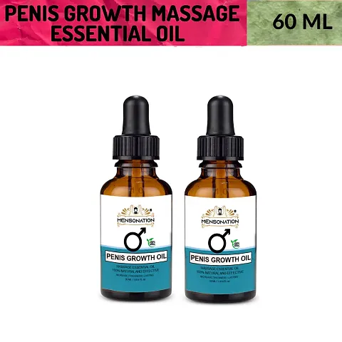 MENSONATION Natural And Organic Penis Growth Oil (Pack Of 2)