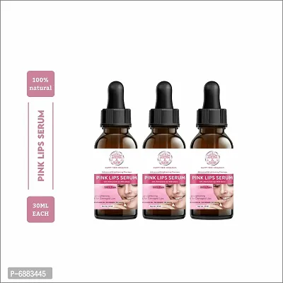Happytree OrganicsPink Lip Serum Oil -With Vitamin E- For Glossy and Shiny Lips with Moisturizing Effect-Fruity Flavor- Men and Women Fruity 90 ml