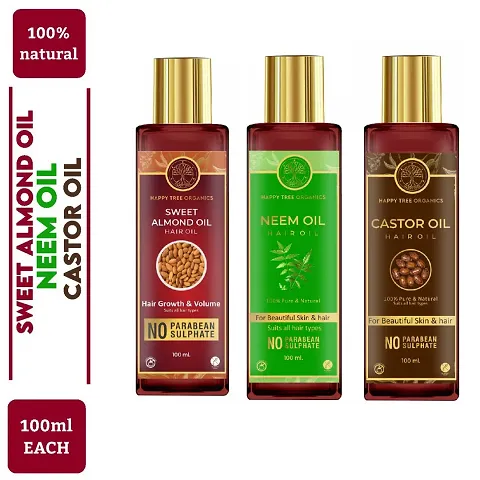 Happy Tree Organics Hair Oil (Pack Of 3)