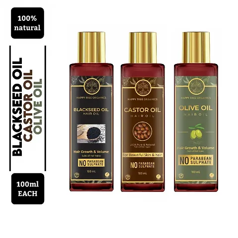 Happy Tree Organics Hair Oil (Pack Of 3)