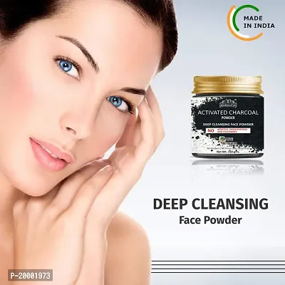 100% Natural Activated Charcoal Powder for Ideal Skin Removes Dead Skin, Impurities, Detoxifies Skin-thumb3