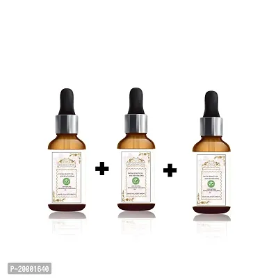 MENSONATION Kumkumadi Face Oil Pure  Natural Kumkumadi Tailam Night Beauty Elixir,30 ml with 26 Precious Oils and herbs of Saffron, Almond, Blue water lily, lavender  Real Kesar for Glow  softness 90 ml (Pack of 3)-thumb0