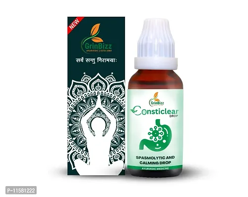 GRINBIZZ Consticlear Drop Acidity Gas Relief Ayurvedic Medicine | Stomach Pain Relief Medicine | Constipation | Pain Bloating and Stomach Gas Relief Drop