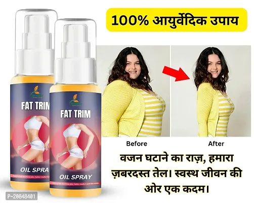 Grinbizz Fat Trim Oil Natural Way To Reduce Body Weight Oil/Weight Loss Solution/Motapa Kam Karne Ka Oil/Fat Loss Massage Oil/Slimming Oil/Slim Fit Oil-thumb0