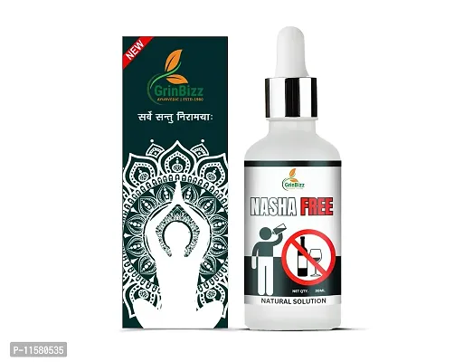 GRINBIZZ Nasha Free Drop Natural Way To Quit Alcohol , Smoking  Tabaco | Nasha Mukti Drop-thumb0