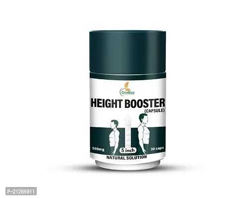 GRINBIZZ Height Booster Capsule Help to Growth Height/Boost Strength Energy/Stamina/For Girls  Boys/No Side Effects-thumb0