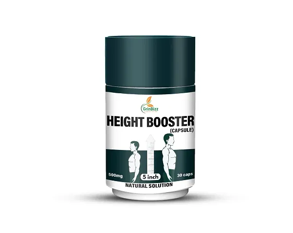 GRINBIZZ Height Booster Capsule Help to Growth Height/Boost Strength Energy/Stamina/For Girls  Boys/No Side Effects