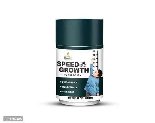 GRINBIZZ Speed Growth Powder Increase Body Bones | Height Growth Product | Body Strength | Stamina | Powder | For Girls  Boys | No Side Effects ( 75 Gram)