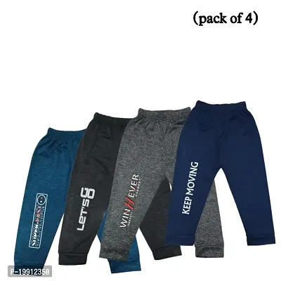 Multicolored boysgirls track pants pack of 4