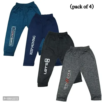 Multicolored boysgirls track pants pack of 4-thumb0