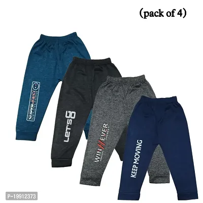 Multicolored boysgirls track pants pack of 4