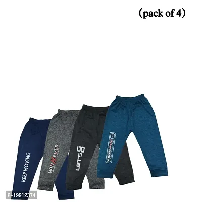 Multicolored boysgirls track pants pack of 4