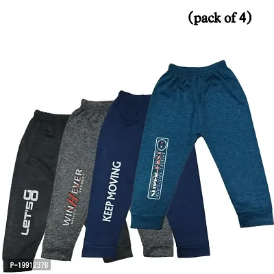 Multicolored boysgirls track pants pack of 4