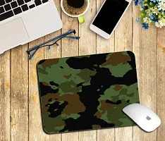 Whats Your Kick Army Theme/Army Design/Defence/Army Camouflage/Jai Hind Printed Mouse Pad/Designer Waterproof Coating Gaming Mouse Pad (Multi 14)-thumb1