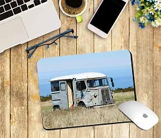 Whats Your Kick Automobile | Travel | Car | Cycle | Motorbike | Vespa Theme Printed Mouse Pad/Designer Waterproof Coating Gaming Mouse Pad for Computer/Laptop (Multi 5)-thumb1