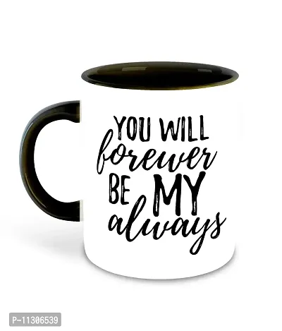 Whats Your Kick? (CSK) I Love You Inspiration Printed Black Inner Colour Ceramic Coffee & Tea Mug with Coaster- Love Quotes, Couples, Best Gift | Valentine Day, for Girl Friend, Boy Friend (Multi 3)-thumb2