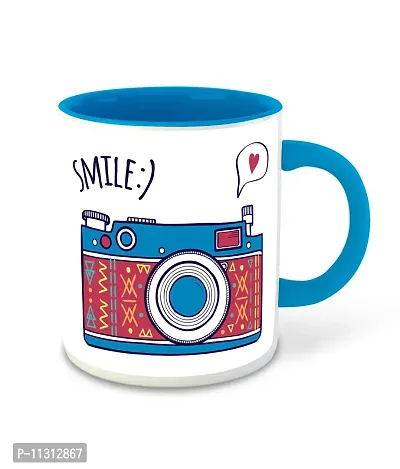 Whats Your Kick? (CSK) - Photography Inspired Designer Printed Light Blue Ceramic Coffee |Tea | Milk Mug (Gift | Camera | Motivational Quotes | Hobby (Combo 5)-thumb0