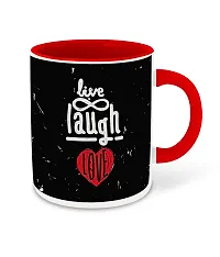 Whats Your Kick (CSK) - Live Love Laugh Inspired Designer Printed Red Ceramic Coffee |Tea |Milk Mug with Desky (Gift | Love |Laugh|Motivational Quotes |Hobby (Multi 12)-thumb1